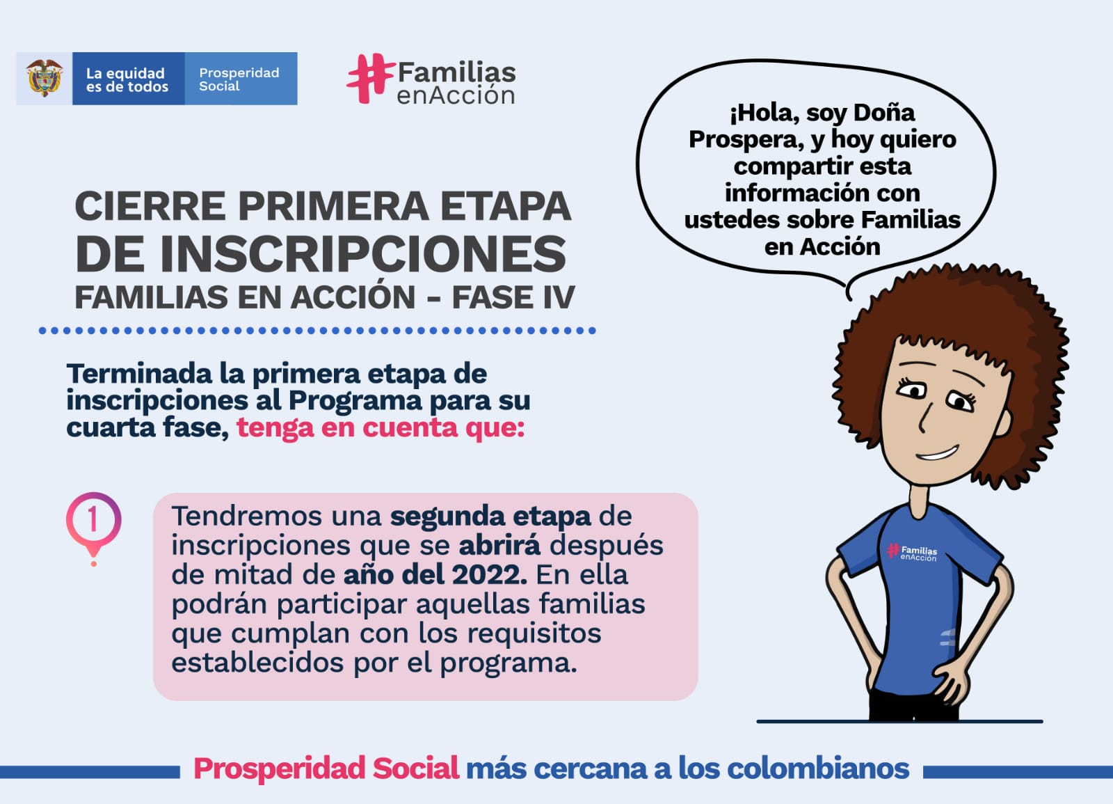  27 de octubre vence plazo para inscripción en familias en Acción en la capital del Meta