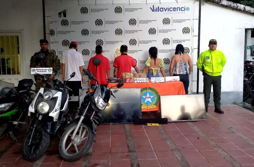  En redada contra delitos de alto impacto cayeron siete hombres y dos mujeres en Puerto Gaitán y Villavicencio