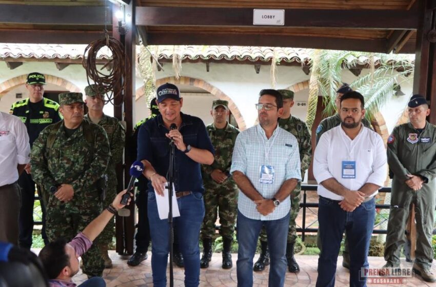  Anuncian consejo de seguridad para el 14 de noviembre próximo entre Meta, Guaviare y Casanare