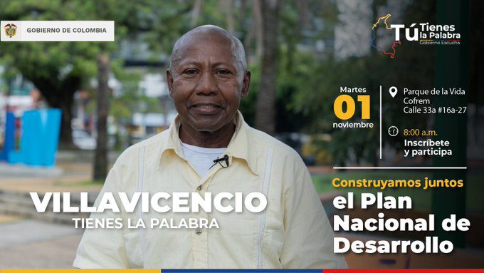  17 mesas temáticas instalarán en diálogo regional vinculante próximo martes 1 de noviembre en cofrem Villavicencio