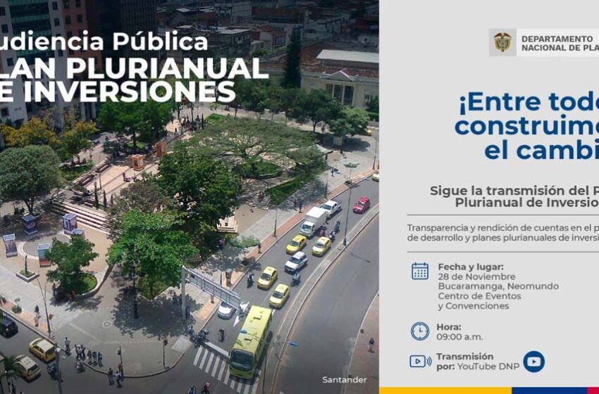  El jueves se cumplirá en Villavicencio la audiencia pública del Plan Plurianual de Inversiones