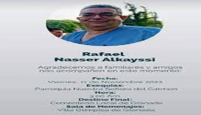  Un paro cardiorrespiratorio acabó con la vida del médico pediatra Rafael Nasser en el Ariari