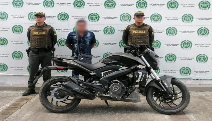  Captura de hombre armado y moto robada. Siete motocicletas recuperaron los policías el puente festivo