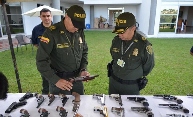  Policía Meta incautó armas y municiones en operaciones de registro y control