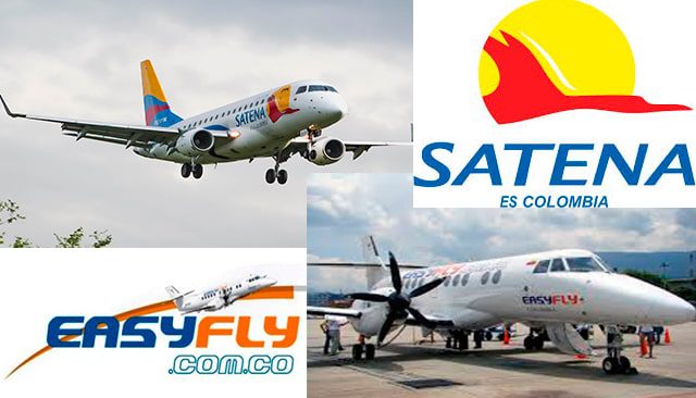  Las aerolíneas Satena y EasyFly ampliarán frecuencias de vuelos por Cali, Bogotá y Villavicencio