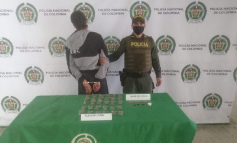  Arrestaron una microtraficante con cantidades de cocaína, bazuco y marihuana