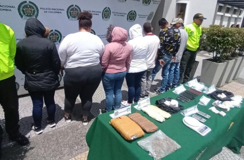  Capturados siete integrantes de una organización señalada de distribuir Marihuana.