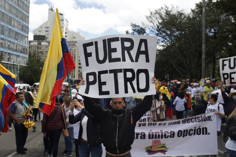  En Villavicencio también marcharán hoy en contra de las políticas del gobierno de Gustavo Petro