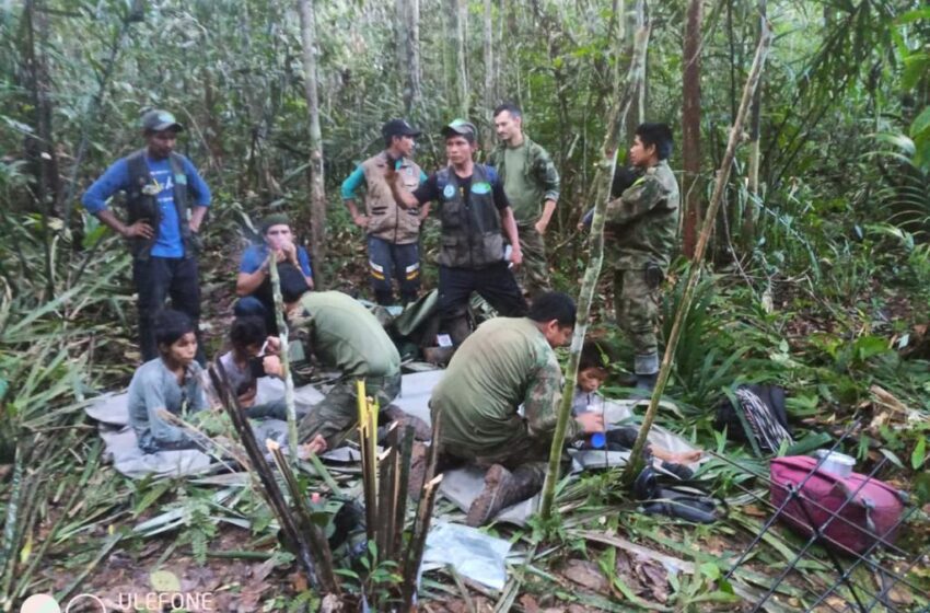  Indígenas enfrentaron misterios de la selva para encontrar y rescatar a cuatro menores perdidos luego del accidente de una avioneta