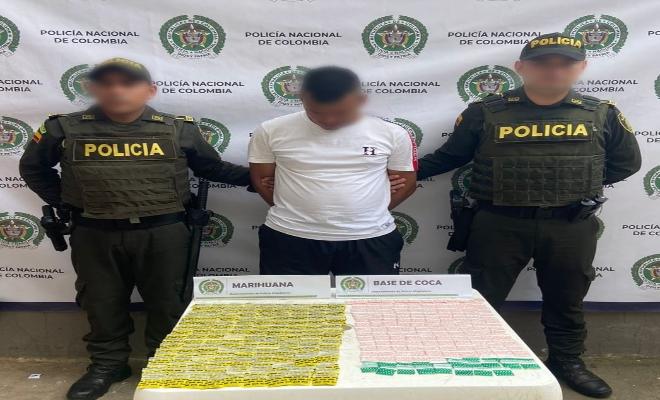  Soldados y policías capturaron a un traficante de sustancias para el procesamiento de narcóticos