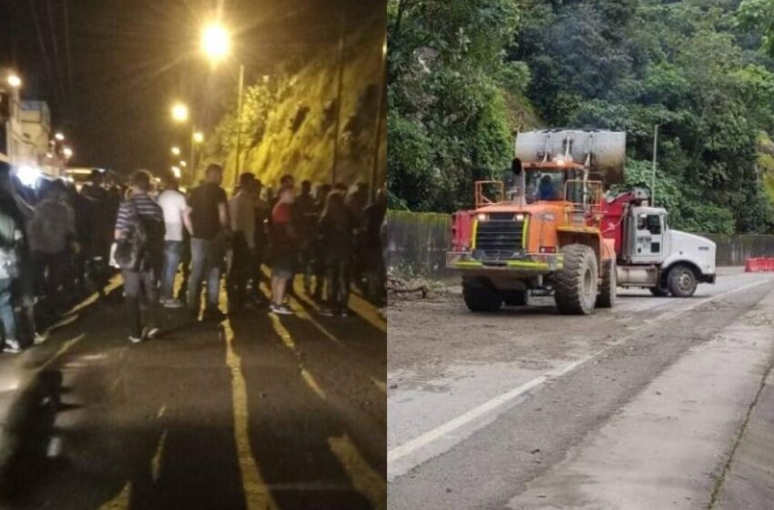  Alteración del orden público se registró anoche en Guayabetal por cierres y bloqueos de la vía a Bogotá