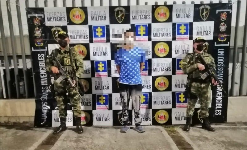  Por el secuestro con fines extorsivos de nueve personas en el Ariari Meta cayó ante el Gaula militar un hombre de 25 años de Cajamarca, Tolima