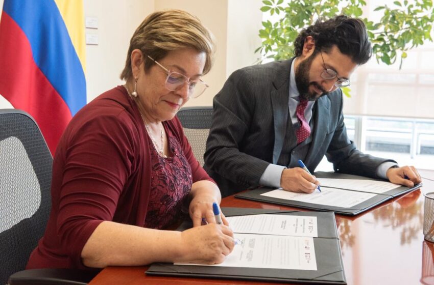  México y Colombia firman convenio de cooperación para impulsar las reformas sociales