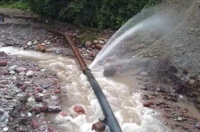  Se rompió un tubo del acueducto y varios sectores están sin agua en la capital del Meta