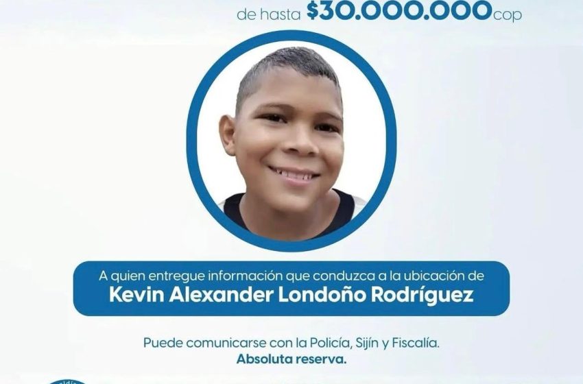  La Alcaldía reactiva la campaña para encontrar a Kevin