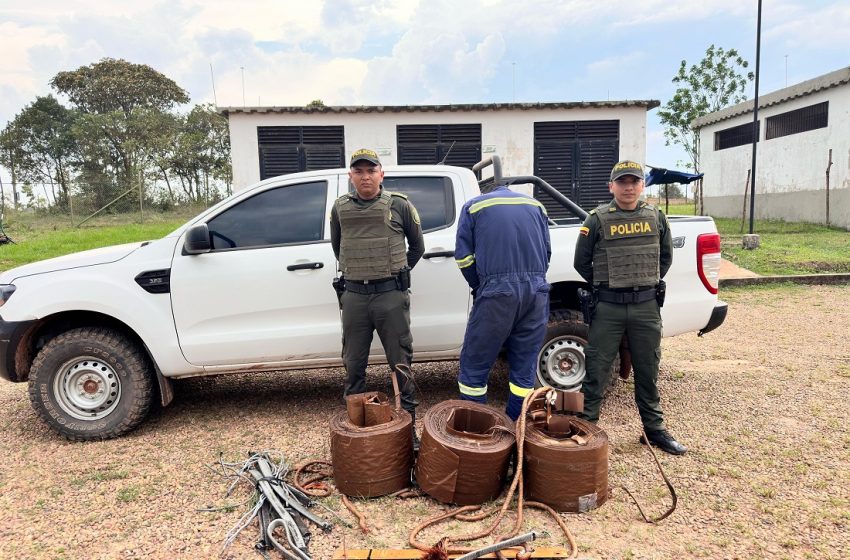  Siguen robando cobre en Puerto Gaitán