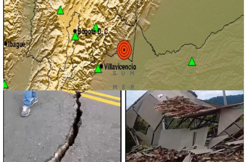  Terremoto de magnitud 6,5 rompió la carretera Villavicencio-Yopal